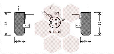 VAN WEZEL Kuivati,kliimaseade 0200D160